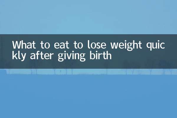 Was man essen sollte, um nach der Geburt schnell Gewicht zu verlieren