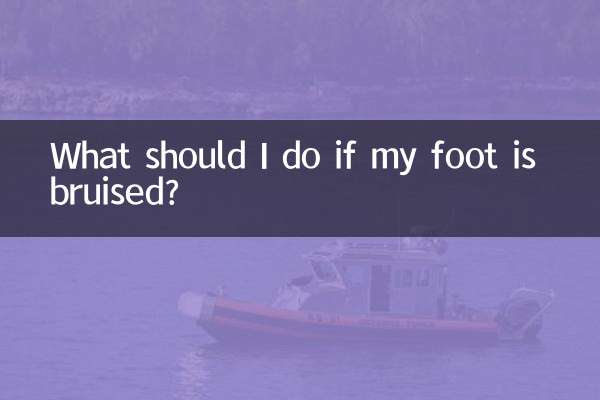 Que dois-je faire si mon pied est meurtri ?