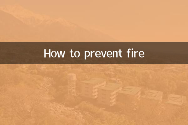 火災を防ぐ方法