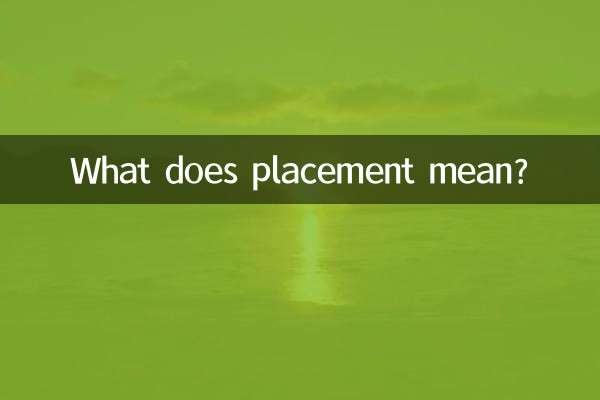 배치는 무엇을 의미하나요?