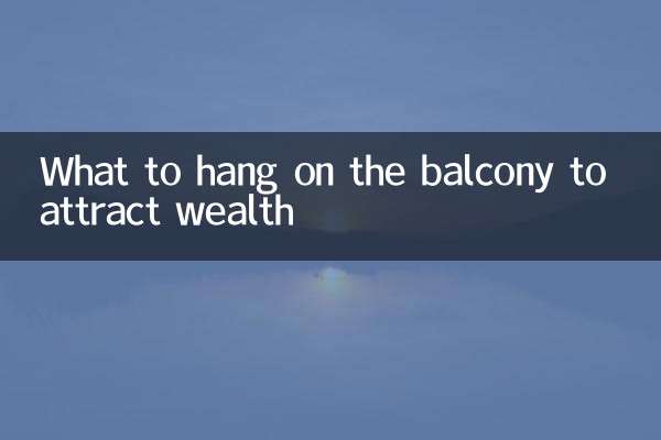 Was man auf den Balkon hängt, um Reichtum anzuziehen