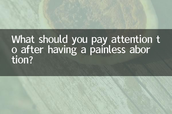 無痛中絶手術後は何に注意すべきですか?