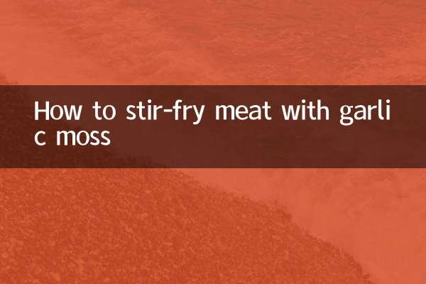 So braten Sie Fleisch mit Knoblauchmoos an