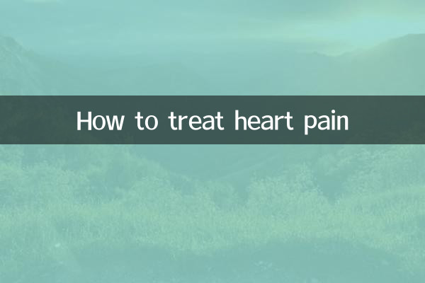 心臓の痛みを治療する方法