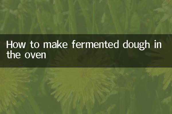 طريقة عمل العجينة المخمرة في الفرن