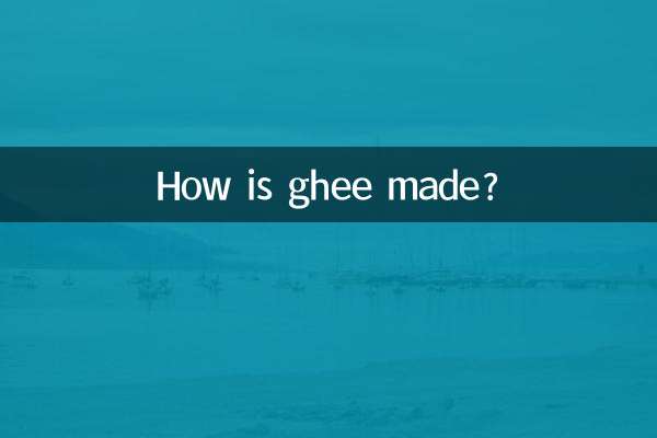 Comment est fabriqué le ghee ?
