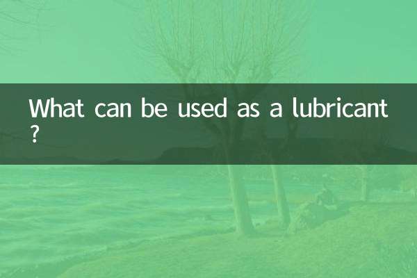 Que peut-on utiliser comme lubrifiant ?