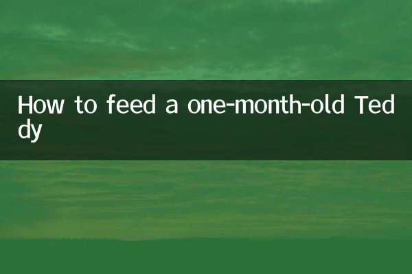一個月的泰迪怎麼餵養