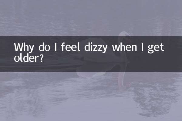 Why do I feel dizzy when I get older?