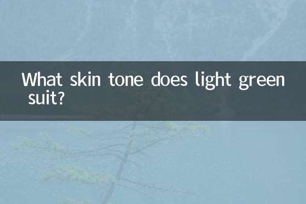 What skin tone does light green suit?