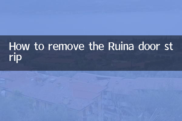 How to remove the Ruina door strip