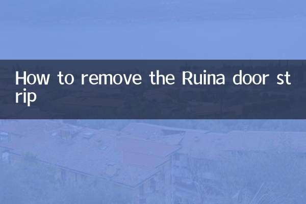 How to remove the Ruina door strip