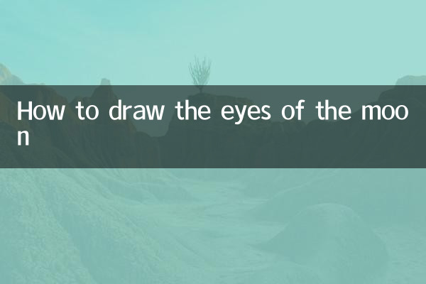 Como desenhar os olhos da lua