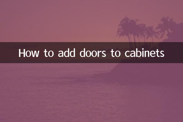 How to add doors to cabinets