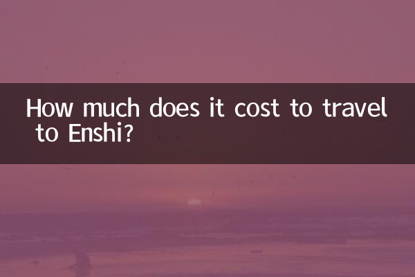 Combien coûte un voyage à Enshi?