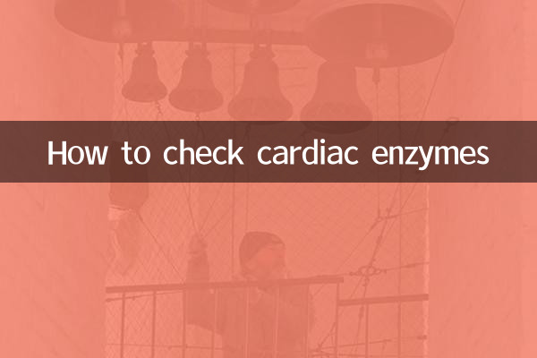 How to check cardiac enzymes