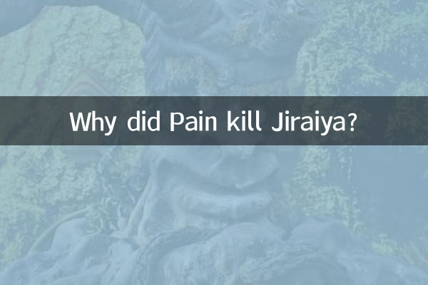Perché Pain ha ucciso Jiraiya?