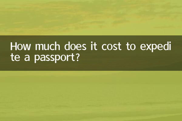 Combien coûte l’expédition accélérée d’un passeport ?