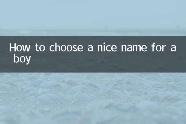 Wie wählt man einen schönen Namen für einen Jungen?