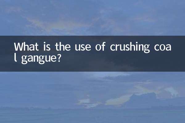 A cosa serve frantumare la ganga di carbone?