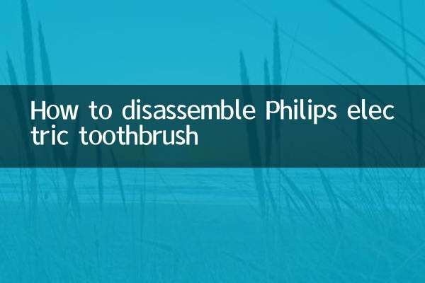 How to disassemble Philips electric toothbrush