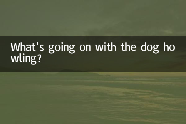 Que se passe-t-il avec le chien qui hurle ?