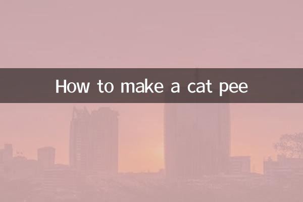 고양이 오줌 만드는 법