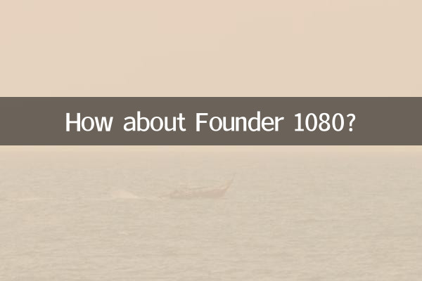 ¿Qué tal el Fundador 1080?