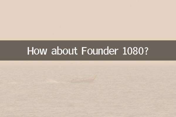 ¿Qué tal el Fundador 1080?