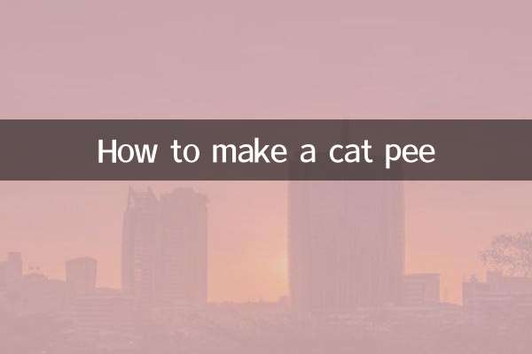 고양이 오줌 만드는 법