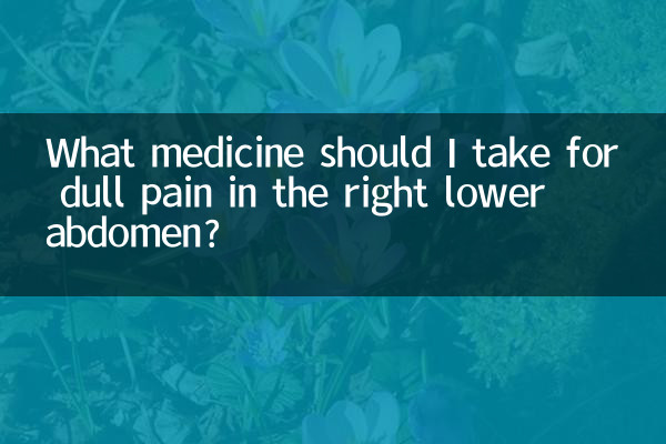 Welche Medikamente sollte ich gegen dumpfe Schmerzen im rechten Unterbauch einnehmen?