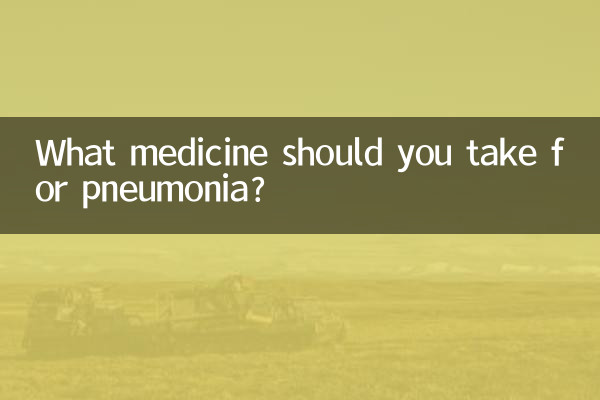 Quel médicament prendre contre la pneumonie ?
