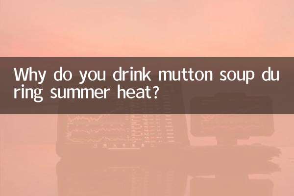 Warum trinkt man in der Sommerhitze Hammelsuppe?