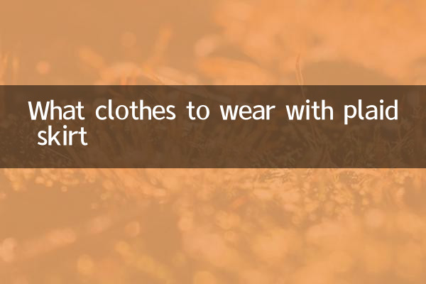 격자 무늬 스커트로 입을 옷은 무엇입니까?