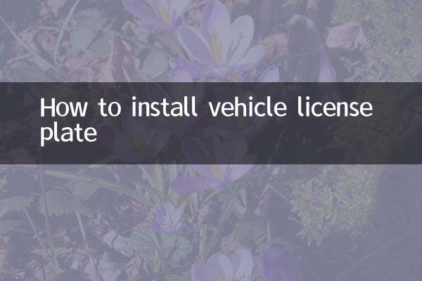 كيفية تركيب لوحة ترخيص السيارة