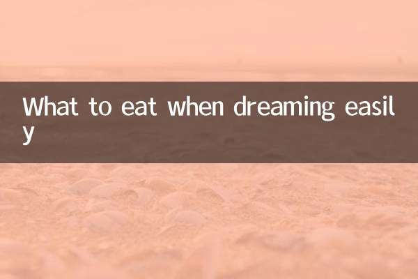 Que comer cuando sueñas fácilmente