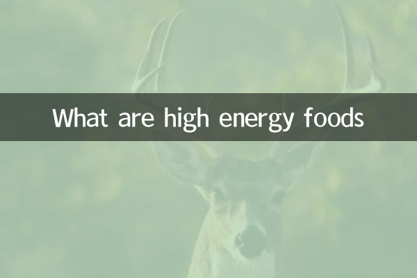 고에너지 식품이란?