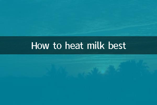 How to heat milk best