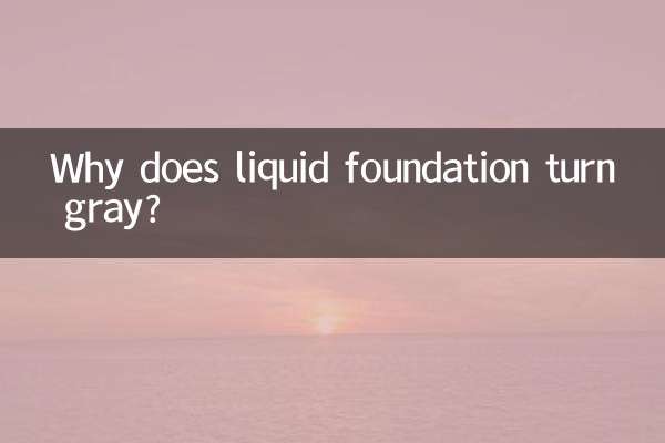 Why does liquid foundation turn gray?