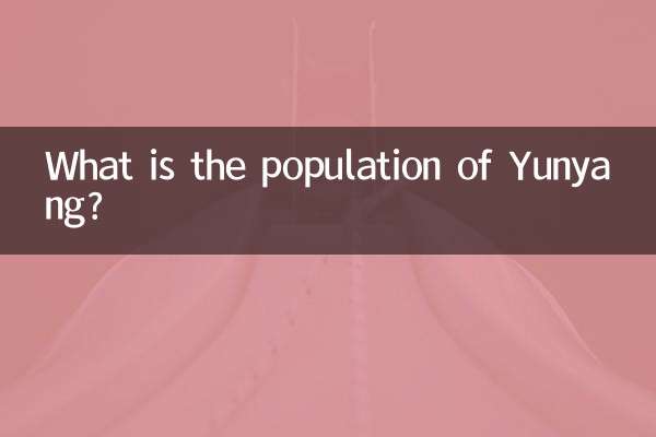What is the population of Yunyang?