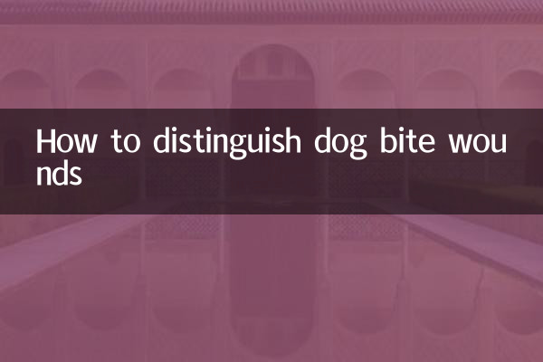 How to distinguish dog bite wounds