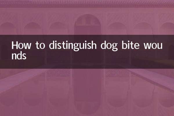 How to distinguish dog bite wounds