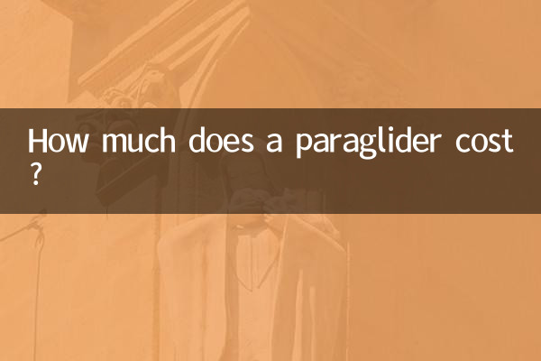 How much does a paraglider cost?
