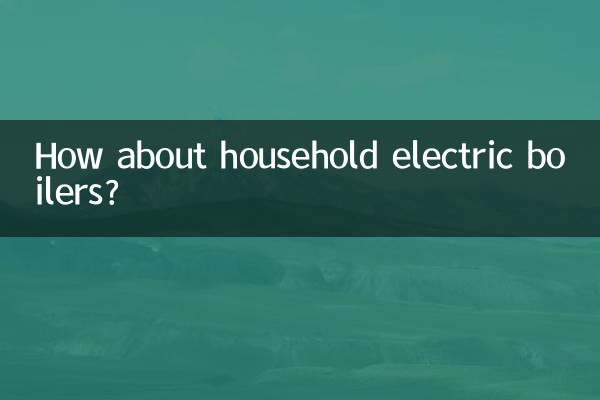 How about household electric boilers?