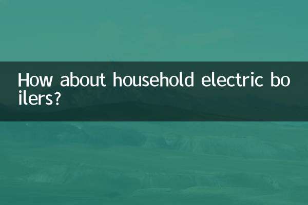 How about household electric boilers?