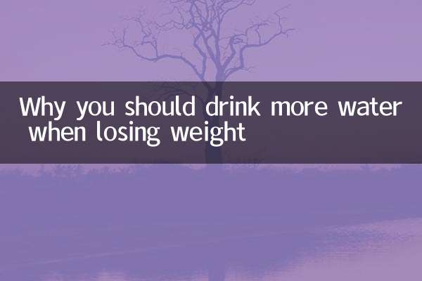 Por qué deberías beber más agua al perder peso