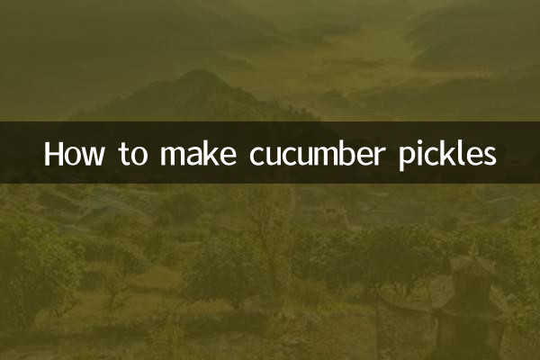 طرز تهیه ترشی خیار