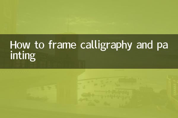 خطاطی اور پینٹنگ کو کس طرح فریم کریں