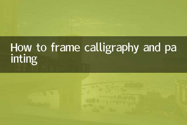 Comment encadrer la calligraphie et la peinture