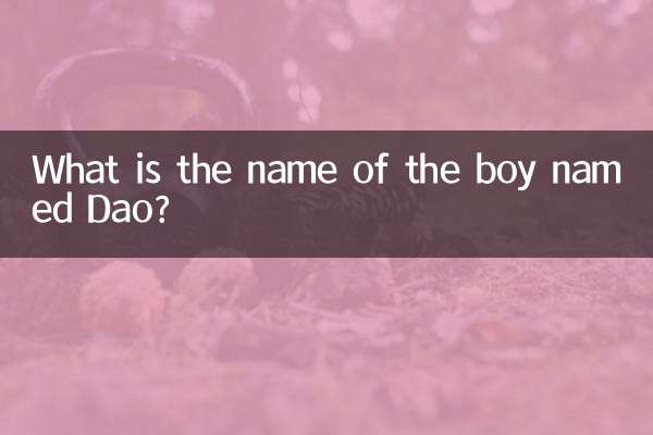 ছেলেটির নাম কি দাও?